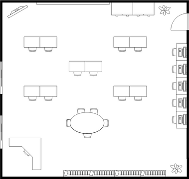 School Classroom Floor Plan | Visual Paradigm User-Contributed Diagrams